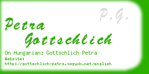 petra gottschlich business card